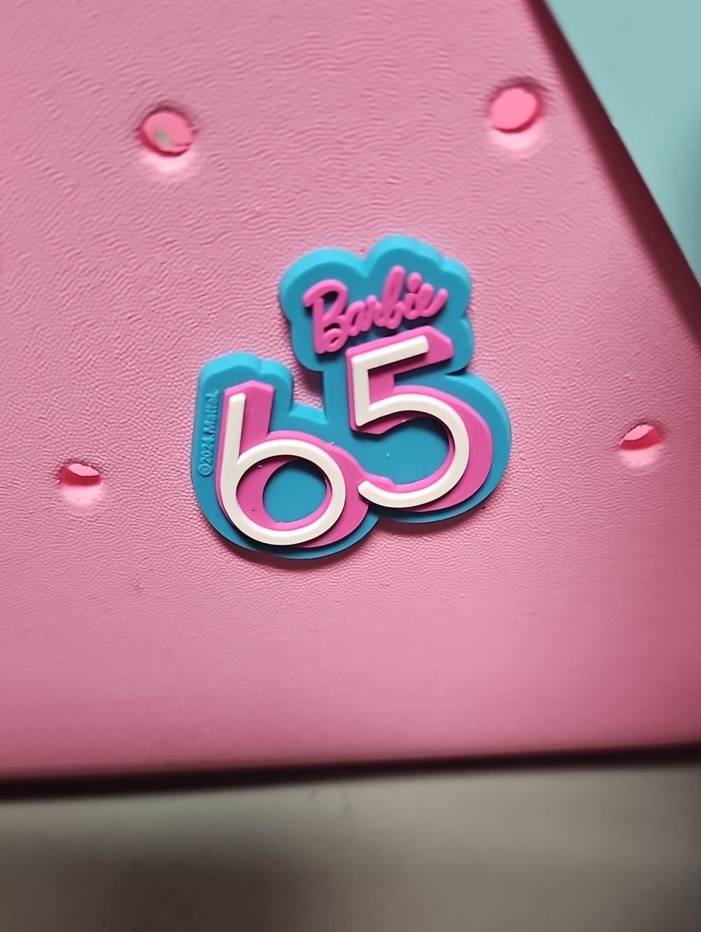 Barbie NWT 65th Anniversary Pink Bogg Style Tote Bag Officially Licensed Mattel - Picture 11 of 12